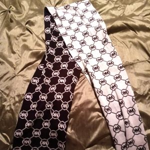 Michael Kors black and white scarf